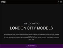 Tablet Screenshot of londoncitymodels.com